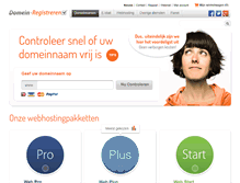 Tablet Screenshot of domein-registreren.nl
